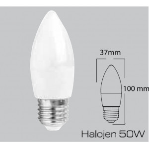 Osaka Light 6w E27 Mum Avize Led Ampul Beyaz Işık