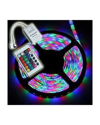 Animasyonlu Tak Çalıştır Kumandalı Trafolu Rgb Şerit Işık Aydınlatma 5 Metre